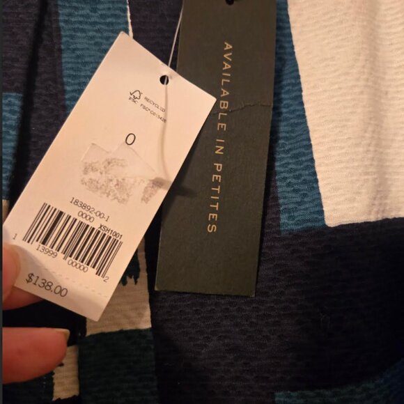 NWT! Geo Jacquard Midi Skirt Banana Republic Size 0 - Picture 4 of 6